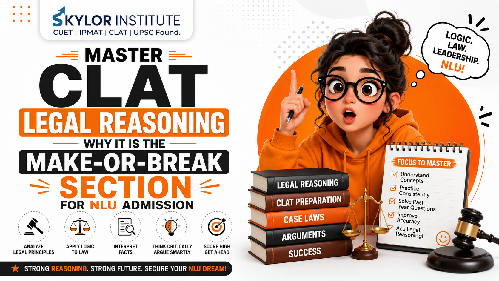 Master CLAT Legal Reasoning: Why It Is the Make-or-Break Section for NLU Admission