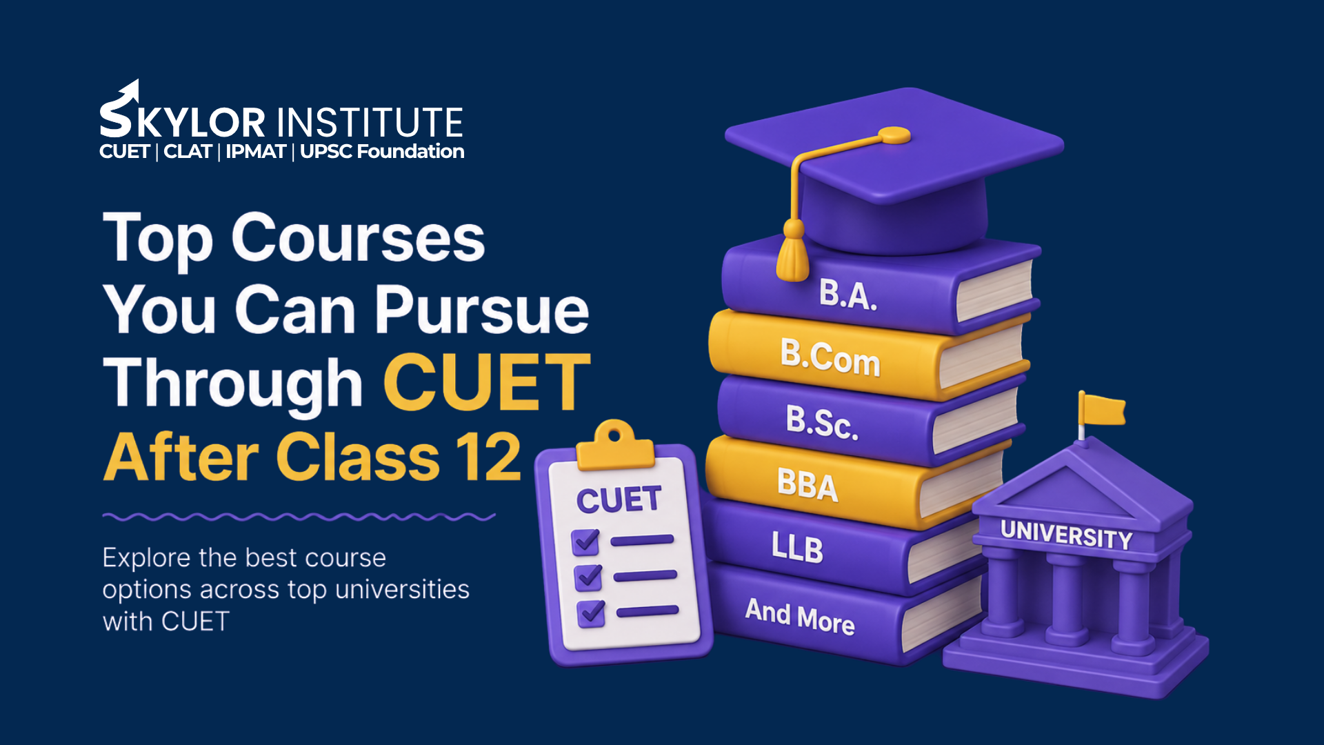 Top Courses You Can Pursue Through CUET After Class 12